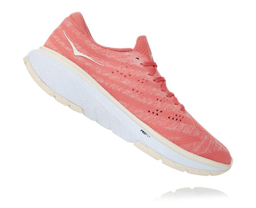 Hoka Australia One One Cavu 3 - Womens Walking Shoes Orange/White - ESDTY-8970